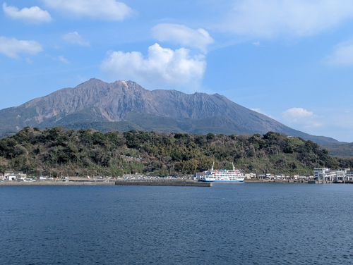 Am Fuße des Vulkans Sakurajima